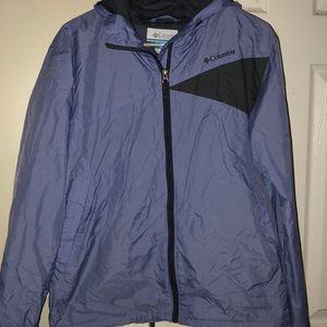 Purple Columbia Windbreaker/Raincoat